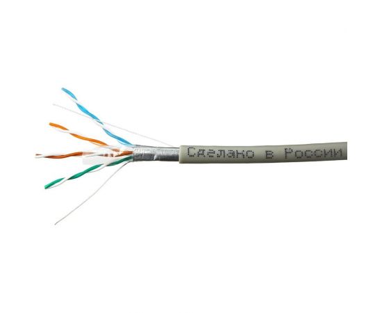 Кабель SkyNet Light FTP indoor 4x2x0,46, медный, FLUKE TEST, кат.5e, однож., 100 м, box, серый CSL-FTP-4-CU/100 