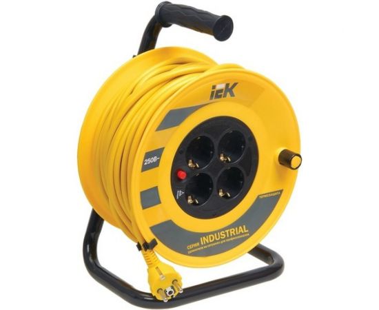 Удлинитель на катушке с термозащитой 4х40м УК40 3х1.0 IEK Industrial WKP14-10-04-40 277737 