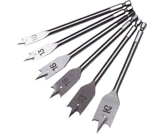 Набор перовых сверл по дереву (6 шт; 10-25 мм) HARDEN 613066 