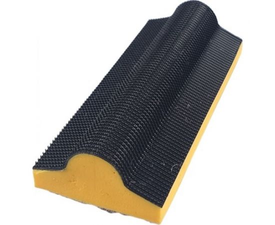 Профильная шлифовальная база под липучку конусная с радиусным торцом Uniq tool 97x39x19 UTG-1006 