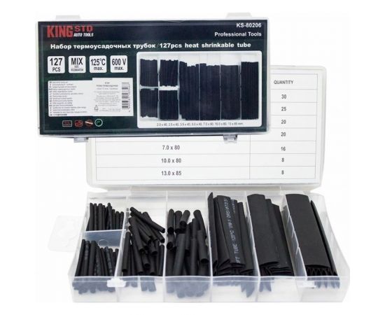 Набор термоусадочных трубок Nova Bright 127 шт 47249 – изображение 2