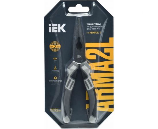 Тонкогубцы IEK ARMA2L 5 K4 160 мм A2L5-LN10-K4-160 – изображение 3