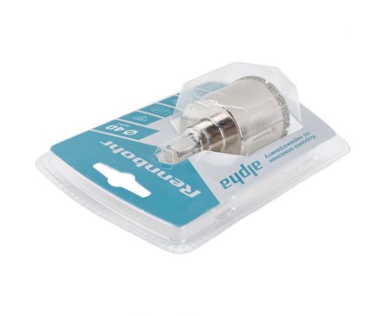 Коронка алмазная с центрирующим сверлом по керамограниту и керамике 40 мм RENNBOHR 676240 – изображение 4