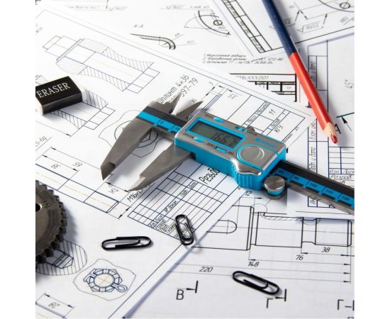 Цифровой штангенциркуль NORGAU ABS 200 мм, 0.01 мм, с поверкой 040040020/П – изображение 7