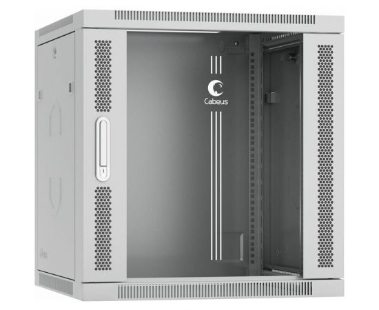 Телекоммуникационный настенный разобранный шкаф Cabeus 19" 12U цвет серый SH-05F-12U60/35-R 