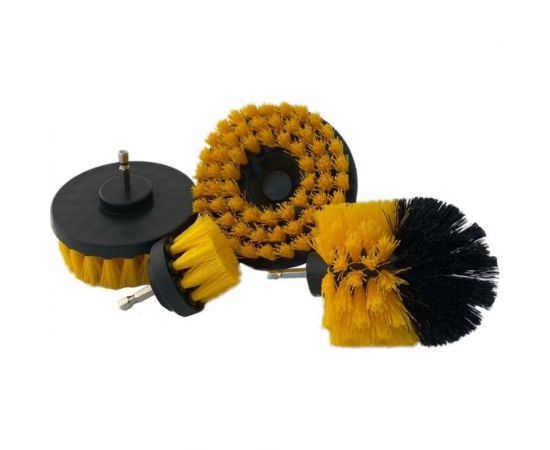 Набор щёток для чистки ковров, дисков, резины AMR 4 вида A1008CLN 