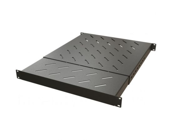 Полка Hyperline TSD3H-1U-405/700-RAL9005 с 19 креплением, раздвижная, 1U 443448 