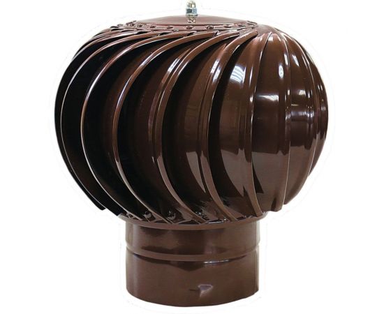 Ротационный дефлектор Турбодефлектор окрашенный коричневый RAL 8017 ТД-200 