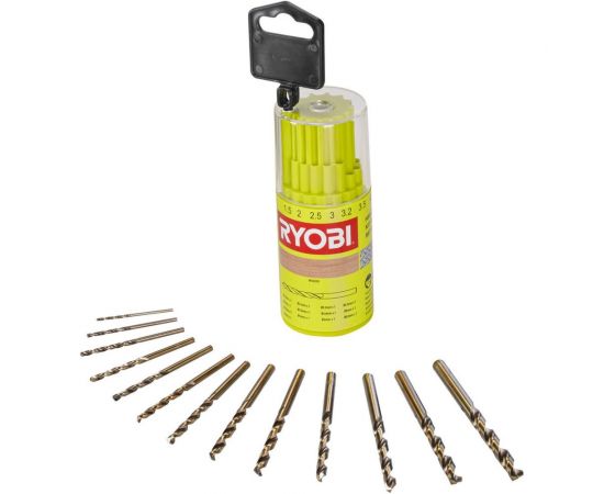 Набор сверл по металлу RAK13HSS (13 шт; 1.5-6.5 мм) Ryobi 5132004523 