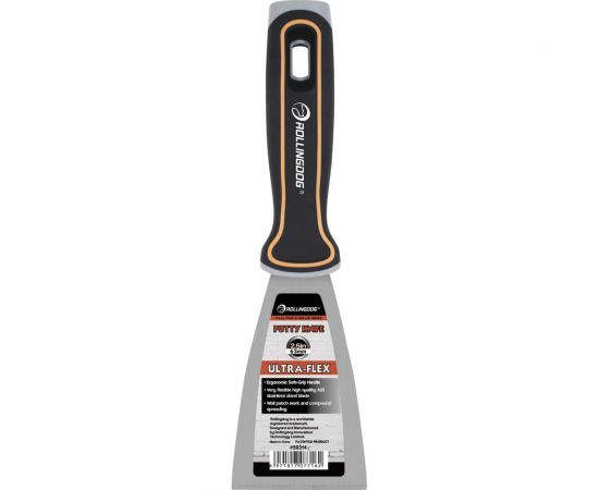 Малярный строительный шпатель Rollingdog Putty knife из нержавеющей стали, 63 мм 50314 