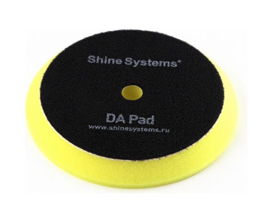 Полировальный круг антиголограммный DA Foam Pad Yellow 130 мм, желтый Shine systems SS560 