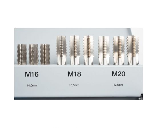 Набор ручных метчиков и плашек NORGAU M3-M20, 56 предметов 013904370 – изображение 11