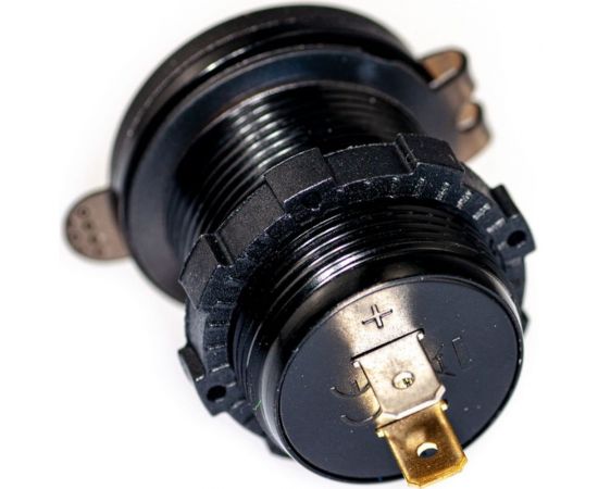 Разъем Usb в авто Pro Legend врезные, 12-24 В, 2USB, круглый QC3.0 + вольтметр PL9370 – изображение 2