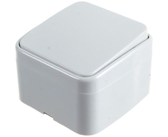 Выключатель Intro 310101 10А, 250В, IP20, ОУ, Polo, белый Б0036092 – изображение 2