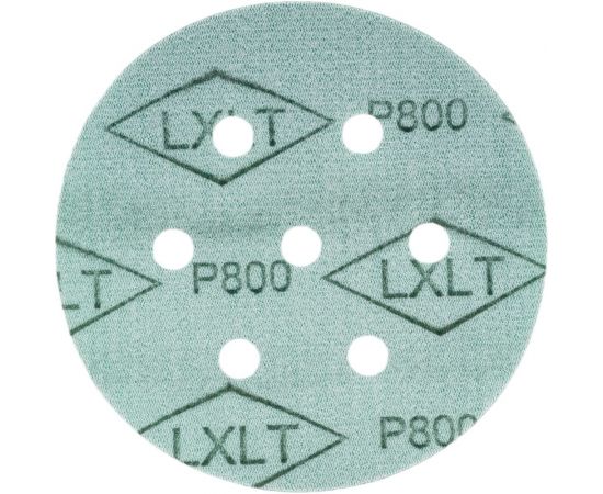 Круг шлифовальный на липучке - зелёный 125 мм, 5 шт, P800 FASTER TOOLS 8549 – изображение 2