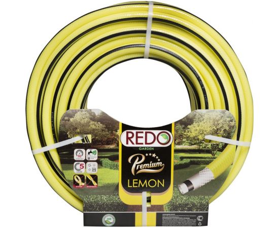 Поливочный армированный шланг REDO Premium Lemon пятислойный, 1/2"", 50 м 601250 – изображение 2
