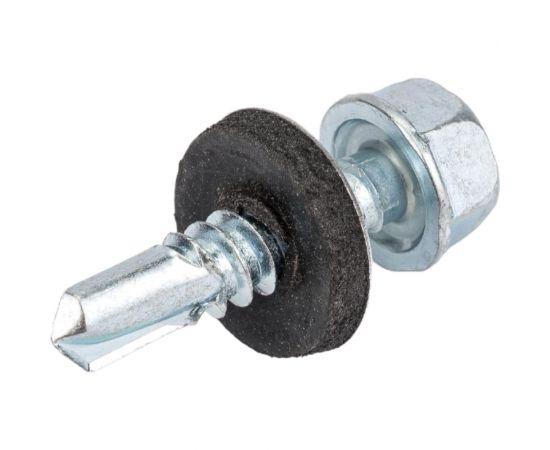 Кровельный саморез STARFIX 6,3x25 мм, цинк, шайба с прокладкой, PT3, 50 шт. SMP2-89103-50 – изображение 2