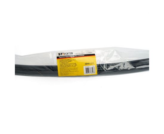 Термоусадочная трубка STEKKER HSTG-321-100BK клеевая длина 100 см, коэффициент усадки 3:1, черный, 10 шт в упаковке 39751 – изображение 2