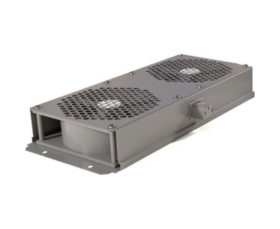 Потолочный модуль с 2-мя вентиляторами Hyperline для установки в шкафы серий TTB, TTR, TWB, TWL, цвет серый (RAL 7035) 451715 – изображение 2