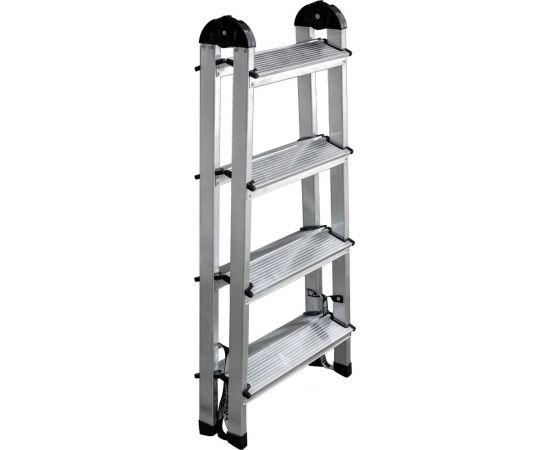 Алюминиевая 4-х ступенчатая двухсторонняя стремянка Perilla 111404 – изображение 2