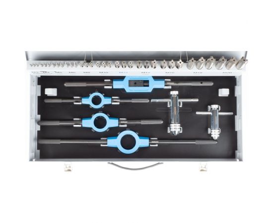 Набор ручных метчиков и плашек NORGAU M3-M20, 56 предметов 013904370 – изображение 2
