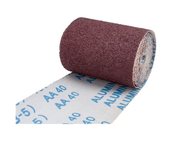 Шлифшкурка на тканевой основе водостойкая №40Н (0.100x3 м; P40; 14А; бобина) CNIC 54007 – изображение 4