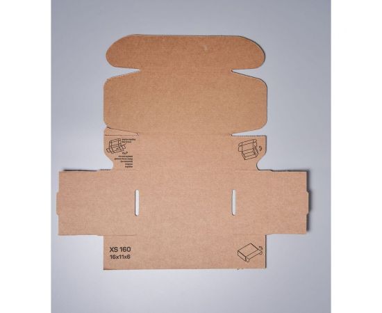 Самосборная картонная коробка PACK INNOVATION 16x11x6 см, 1 л, 200 шт. IP0GKSS161106-200 – изображение 4