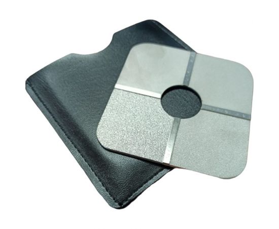 Эталон шероховатости RUBERT & Со. ISO 8503 ч.1,2, с поверхностью Grit (песок), 25, 60, 100, 150 мкм G018 – изображение 4