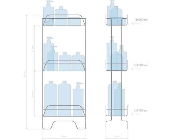 Стеллаж ЧМЗ Модулус 30x15x78,5 см, цвет белый 502-009-02 – изображение 4