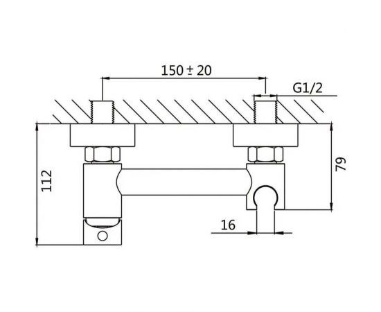 Встроенный гигиенический душ SHEVANIK черный, матовый S107H – изображение 7