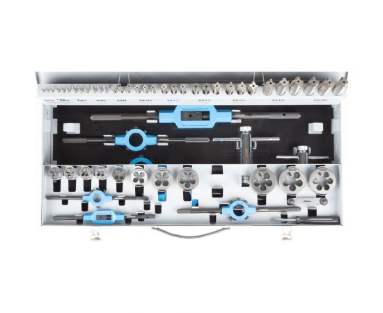 Набор ручных метчиков и плашек NORGAU M3-M20, 56 предметов 013904370 – изображение 9