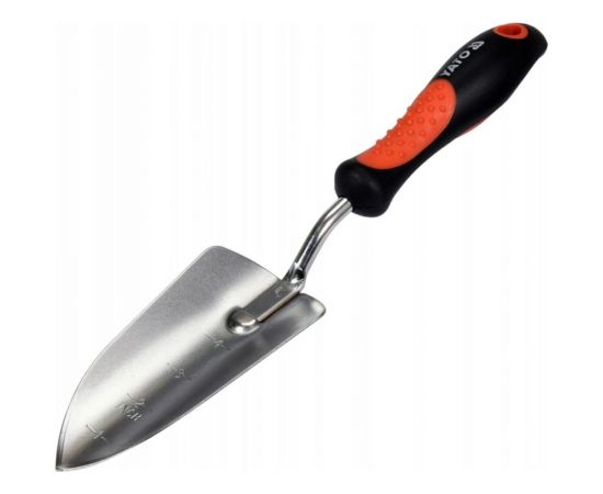 Широкий посадочный совок YATO 340 мм, хромированная сталь, резинопластиковая ручка YT-8886 