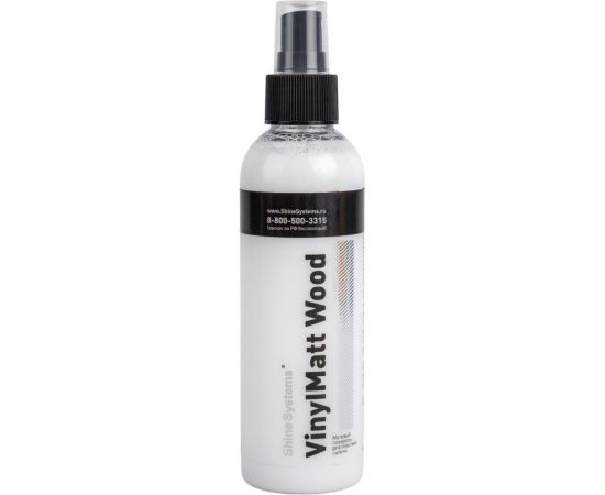 Матовый полироль для пластика салона Shine systems VinylMatt Wood, 200 мл SS823 