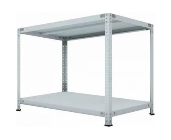 Стеллаж ООО ФУРАМА СТФЛ 1000х1000х500 мм, 2 полки, серый СТФЛ101050-2 