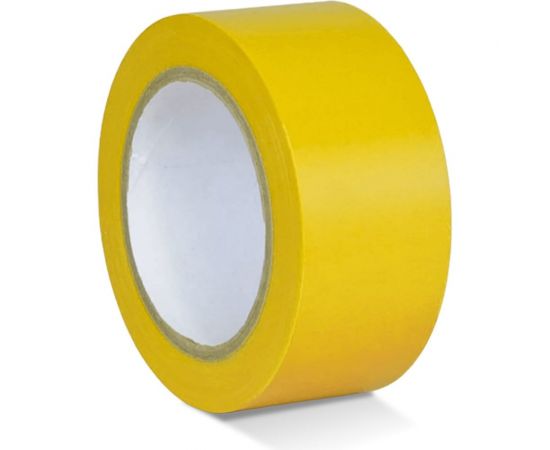 Лента для разметки самоклеящаяся Vell длина 33 м, ширина 50 мм, желтая, 0,15 мм, ПВХ (Standart) 301583 