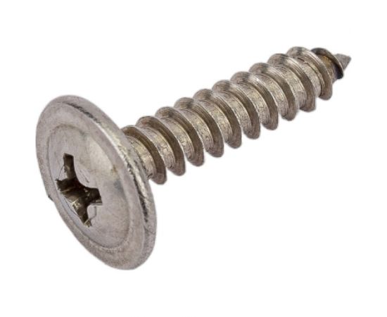 Нержавеющий саморез с прессшайбой KREPFIELD 4,2x19 мм, ART 9999, А2, самонарезающий, крестообразный шлиц PH, 150 шт. 9999A2саморез с прессшайбой4.2X19-150 