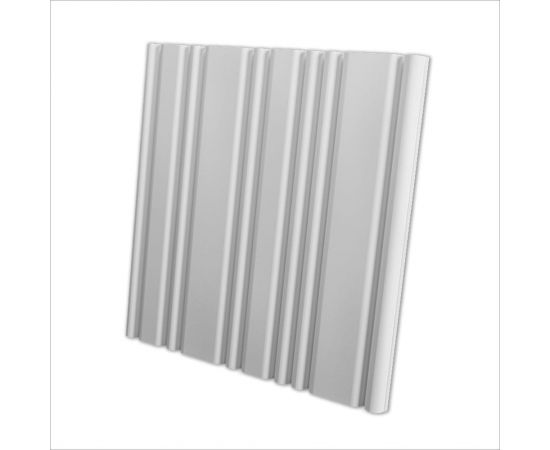 Стеновая панель 3D Artpole STEP (гипсовые; белые; 600x600 мм; 1 шт.; 0,36 кв.м) M-0080 