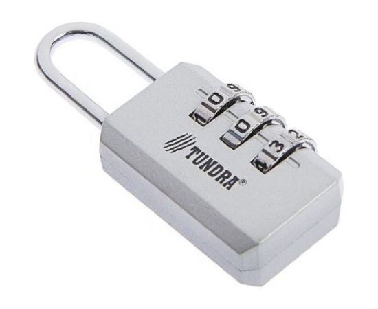 Навесной кодовый замок ТУНДРА ZK003, серый 4668262 