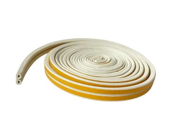 Самоклеящийся уплотнитель СХТ D-профиль, белый, 10 м СХ0054 