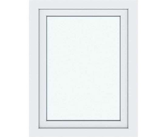 Окно ПВХ АМЕГА 1000x1000 мм, поворотно-откидное правое, двухкамерный стеклопакет ПВХ_998 