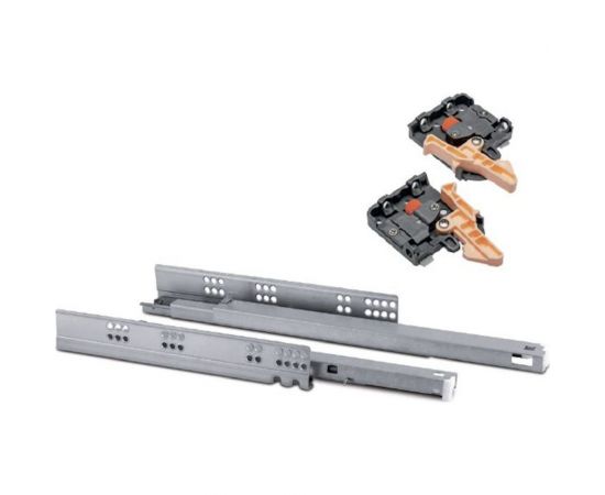 Направляющие полного выдвижения GTV MODERN SLIDE L-600 с доводчиком PB-0SHX-600-A 