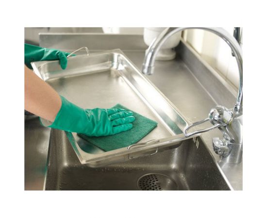 Нитриловые универсальные перчатки Vileda Professional размер XL 7246/102592/101973 10676 – изображение 2