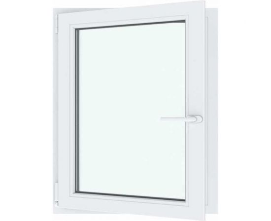 Окно ПВХ АМЕГА 1000x1000 мм, поворотно-откидное правое, двухкамерный стеклопакет ПВХ_998 – изображение 2