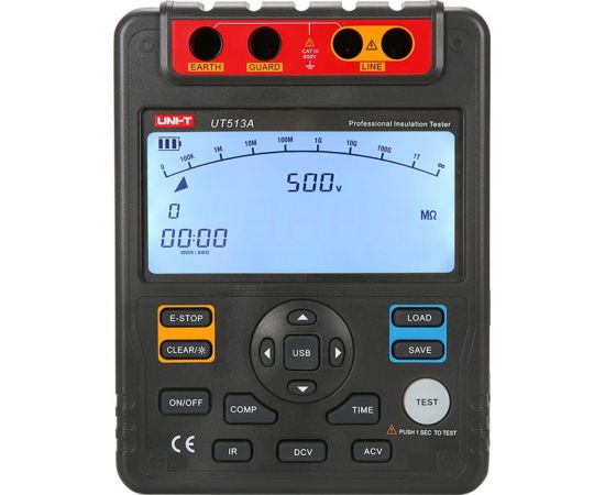Цифровой измеритель сопротивления изоляции UNI-T UT513A порт USB 00-00010273 – изображение 2
