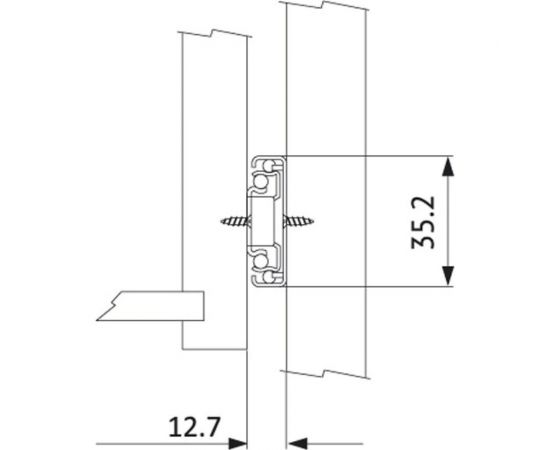 Шариковая направляющая полного выдвижения Mebax 350 мм, Н=35 мм, 00-00000208 – изображение 3