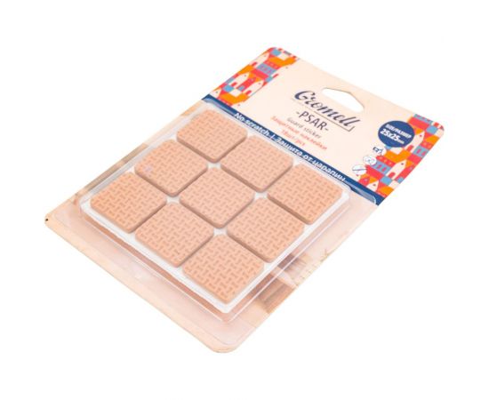 Защитные наклейки GROMELL Psar, 18 шт., материал eva, коричневые, квадратные, 25 мм 77M10895 – изображение 3