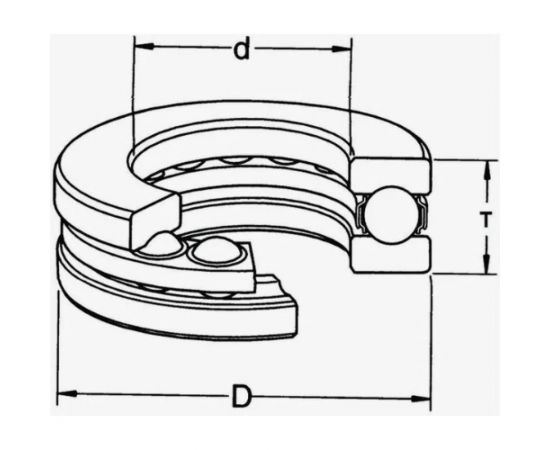 Подшипник CNIC 8211 51211 70875 – изображение 3