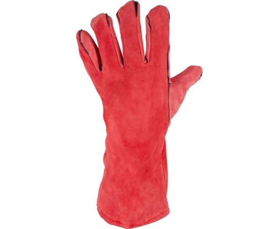 Спилковые краги FOXWELD красные 6324 – изображение 4