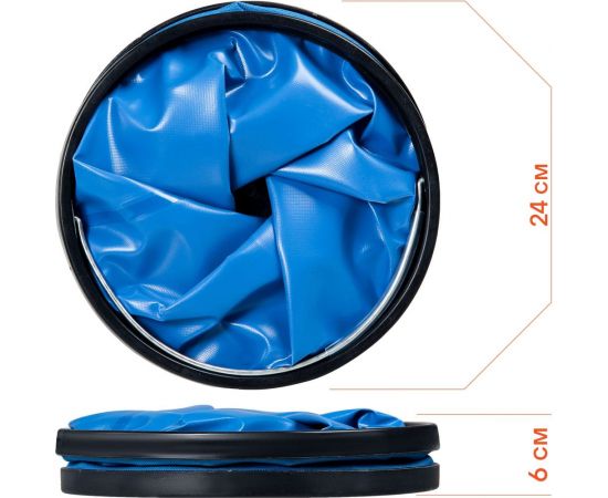 Ведро-трансформер Airline компактное, синее, 11 л AB-O-01 – изображение 4