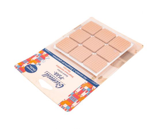 Защитные наклейки GROMELL Psar, 18 шт., материал eva, коричневые, квадратные, 25 мм 77M10895 – изображение 4